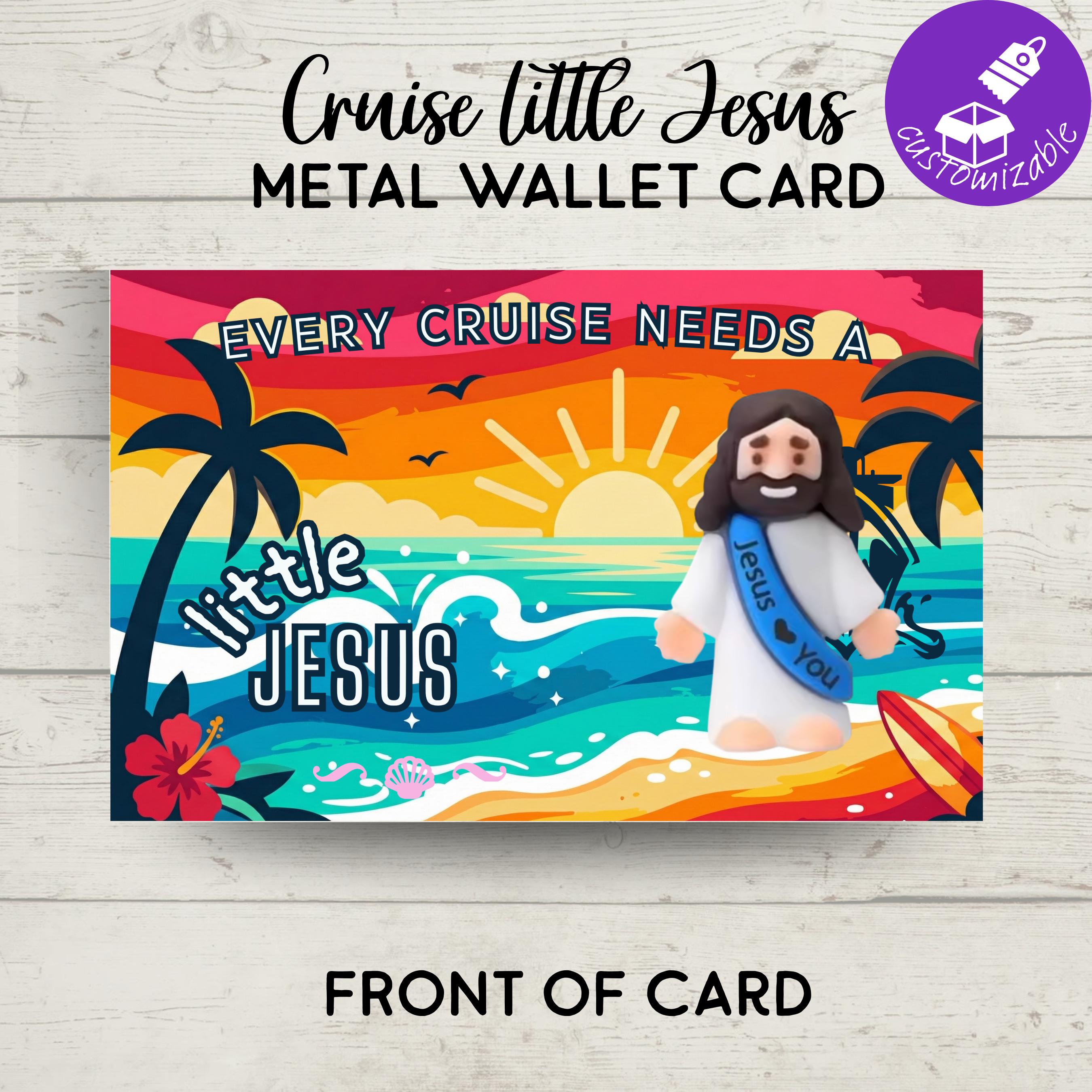 Personalized Cruise Duck Drop | Little Jesus Metal Wallet Card