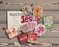 Christian Valentine's Day Stickers, Bible Verse Decals (Set of 10)