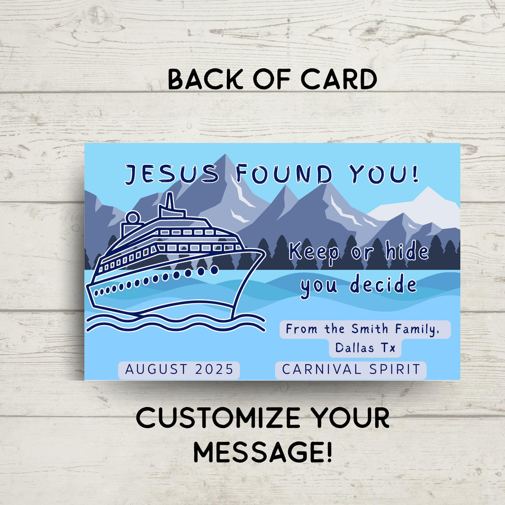 Personalized Cruise Duck Drop | Little Jesus Metal Wallet Card