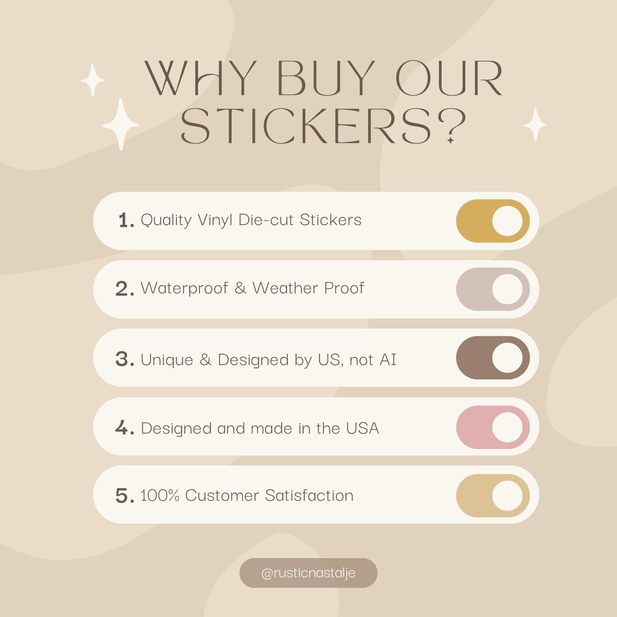 Fruits of the Spirit Sticker: Waterproof Christian Decal