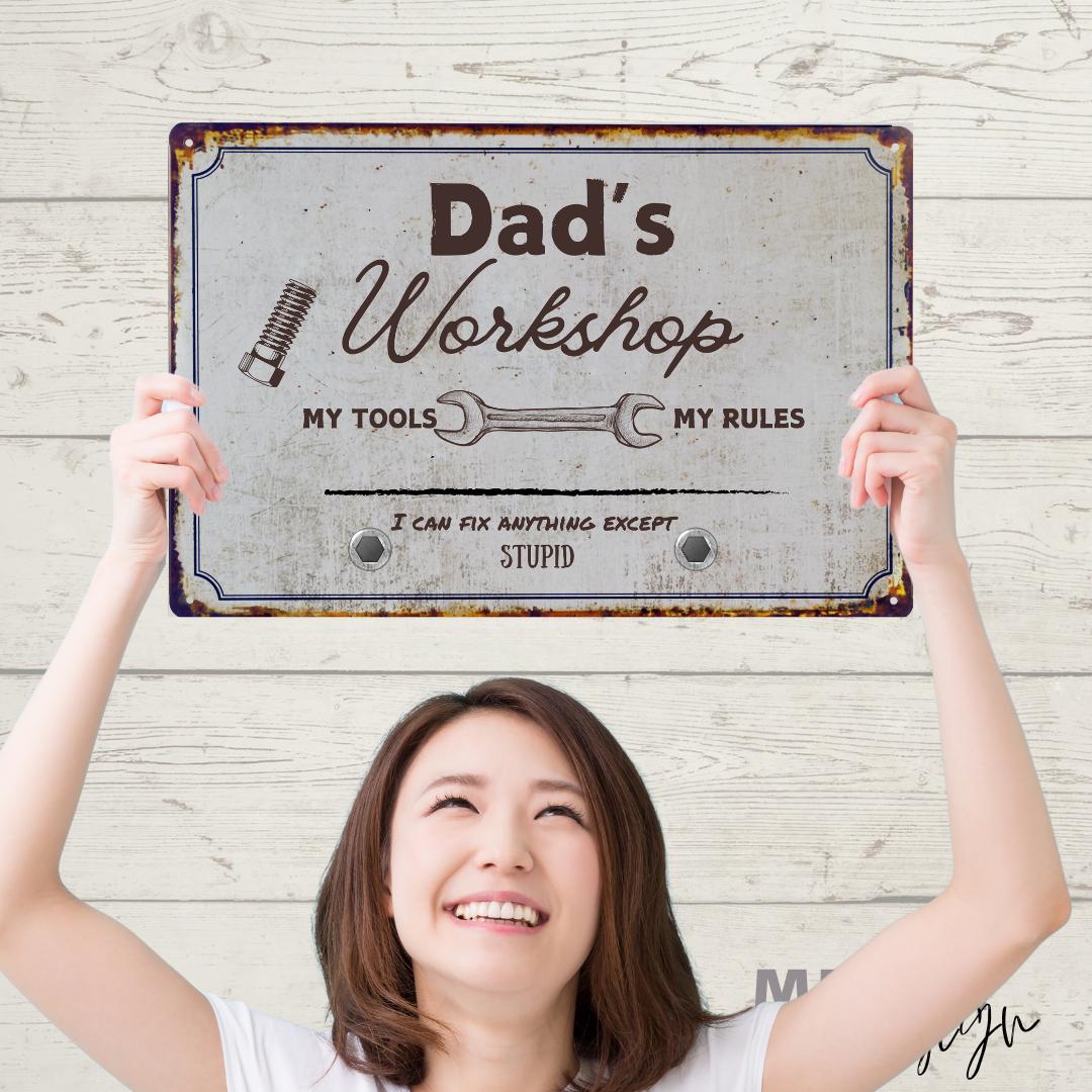 Custom Metal Garage Sign: Vintage Style Mechanic Gift