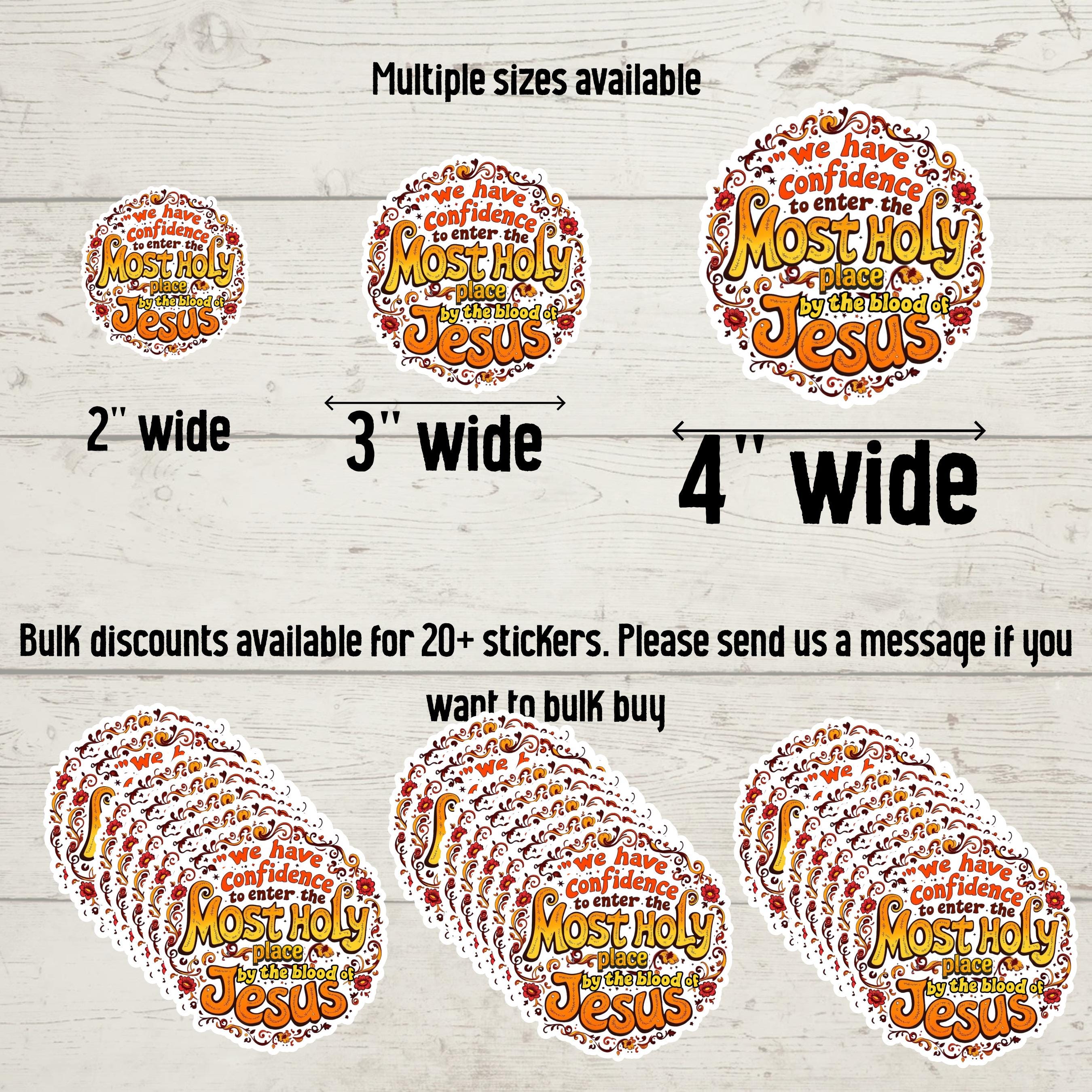 Most Holy Place Vinyl Sticker | Boho Christian Decal