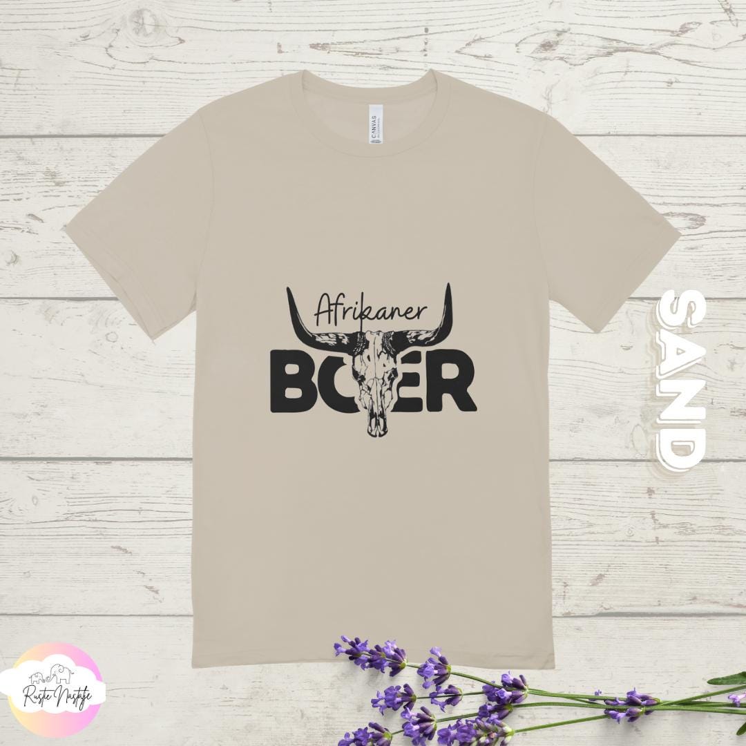Afrikaner Boer T-Shirt: South African Heritage Bull Skull Graphic