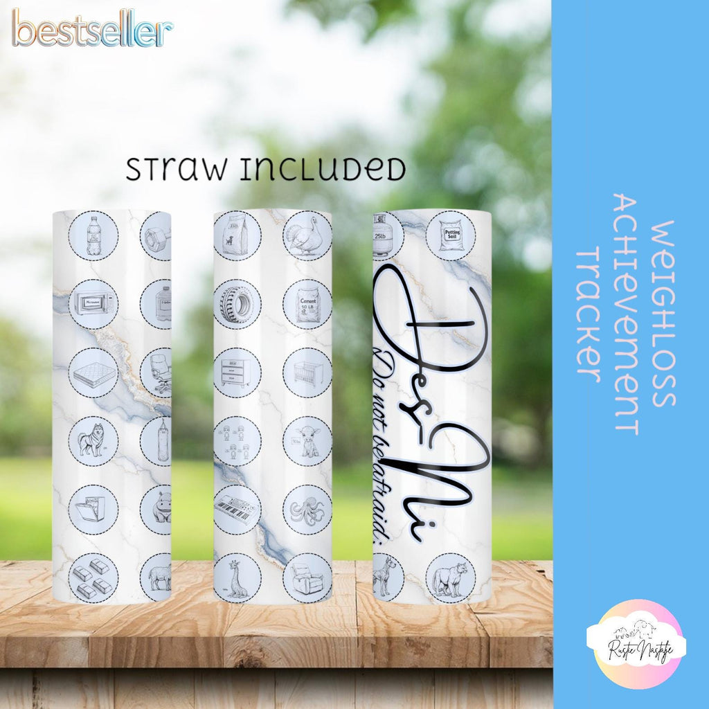 Weight Loss Tracker Tumbler: Personalized 30oz Stainless Steel Hydration Tumbler