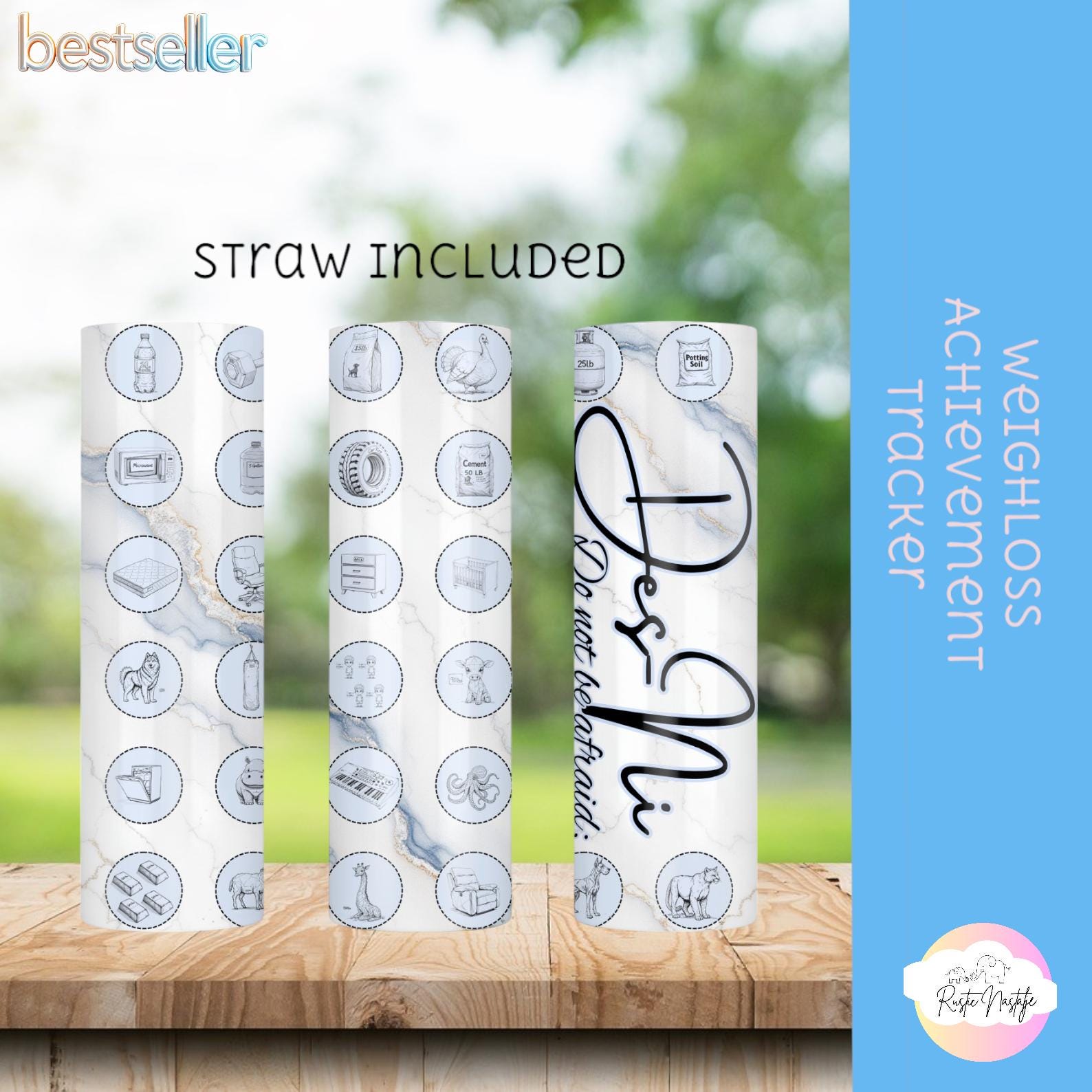 Weight Loss Tracker Tumbler: Personalized 30oz Stainless Steel Hydration Tumbler