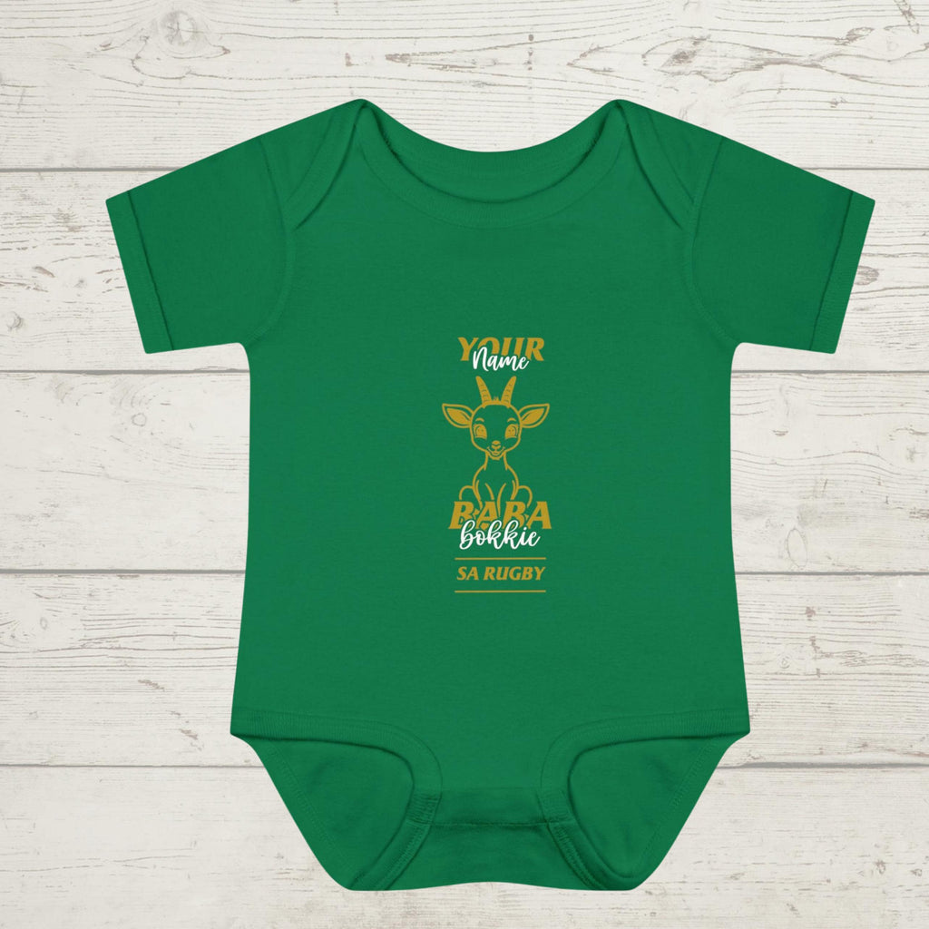 Springboks Rugby Baby Bodysuit: African Animal Onesie