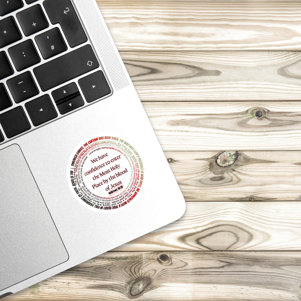 Hebrews 10:19 Scripture Sticker | Christian Faith Vinyl Decal
