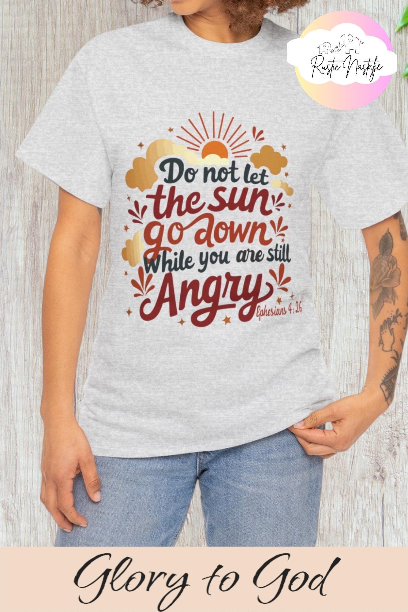 Bible Verse Sunset Graphic T-Shirt, Christian Apparel