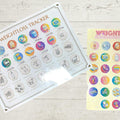 Diet Milestone Gift: Holographic Weight Loss Tracker and Stickers Set