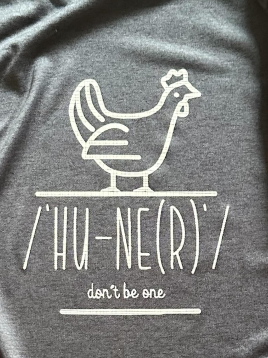Funny Chicken 'Hu-ner(R)' T-shirt - South African Humor