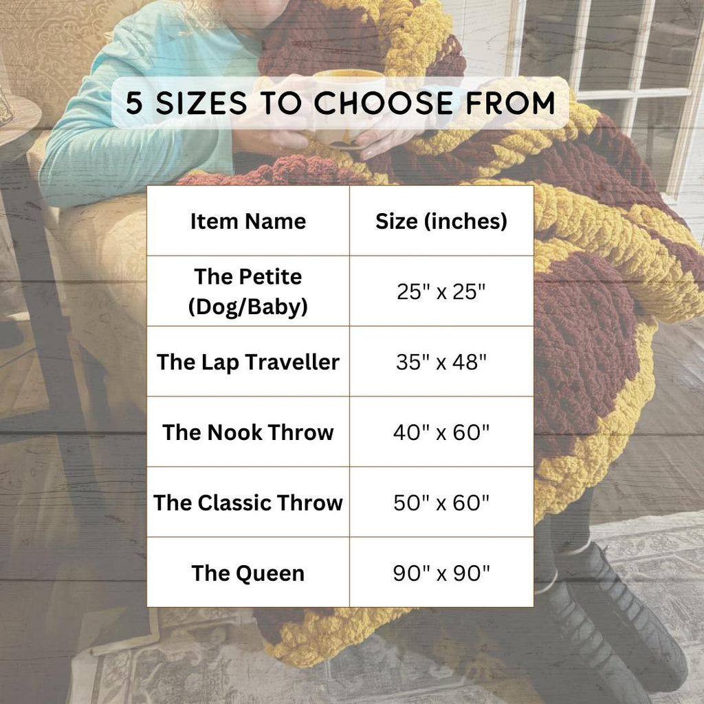 Personalized Chunky Knit School Spirit Blanket, Maroon and Gold Team Colors