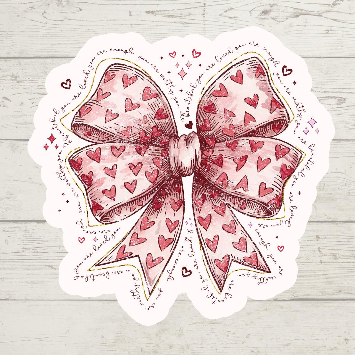 Christian Valentine's Day Stickers, Bible Verse Decals (Set of 10)