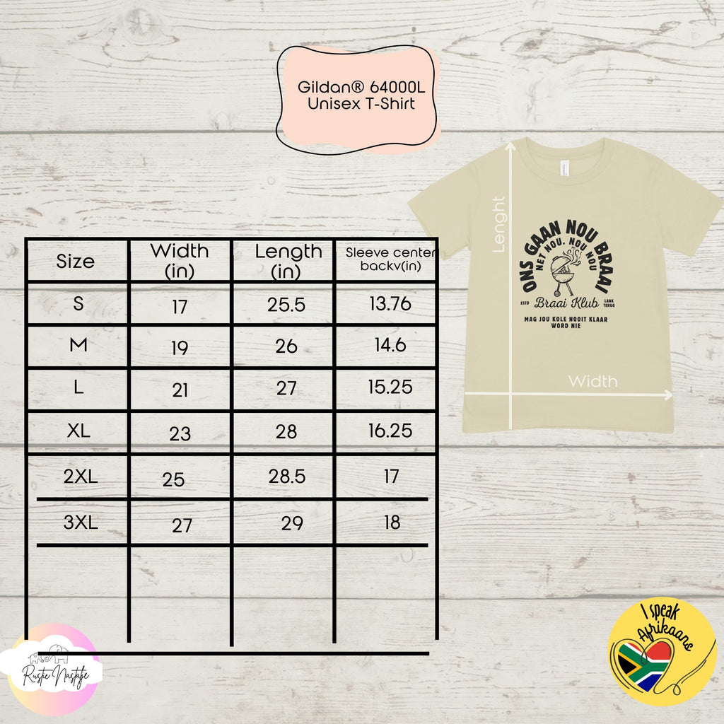 Afrikaans Braai T-Shirt | South African BBQ Gift for Dad