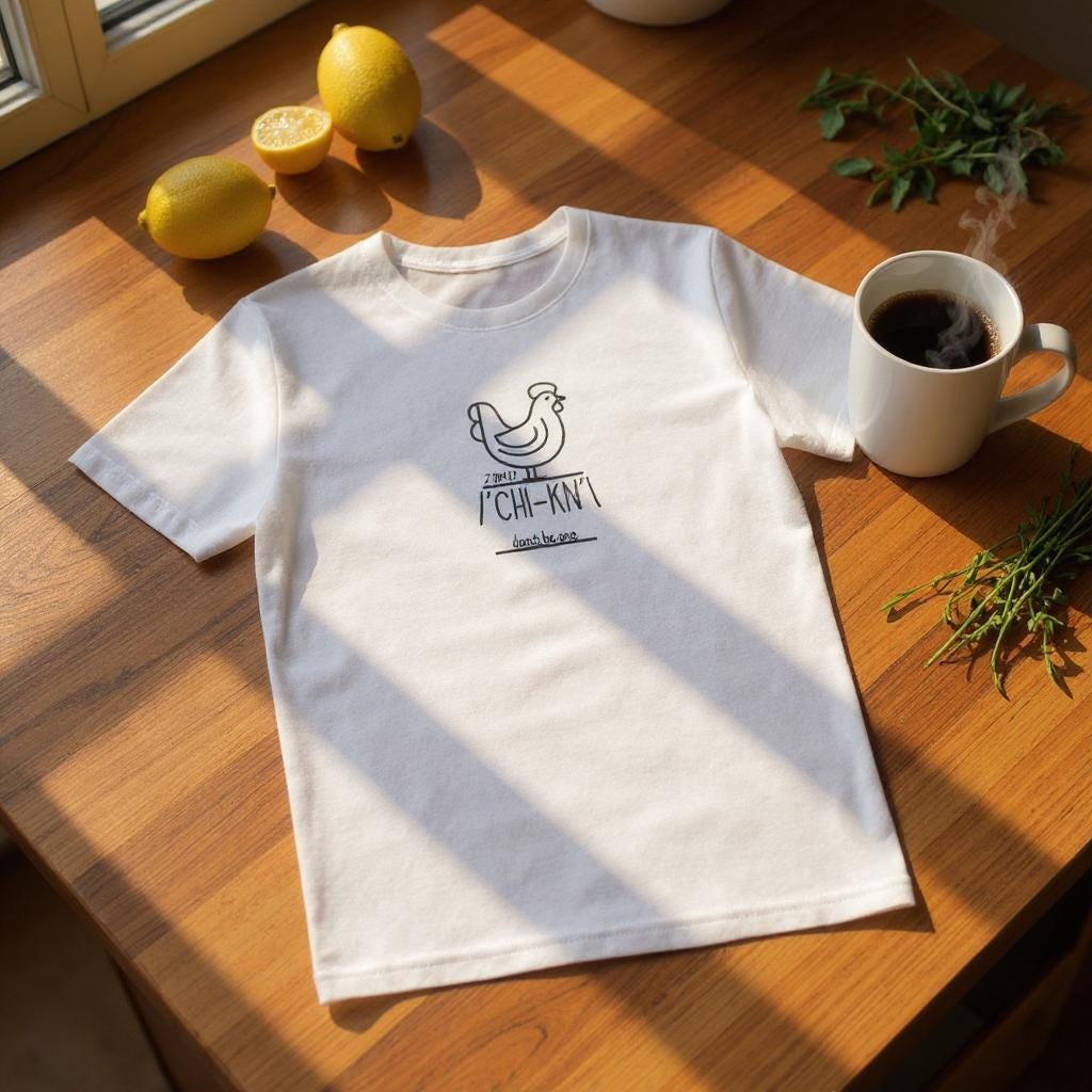 Chicken Christian T-shirt: "Don't Be One" Series