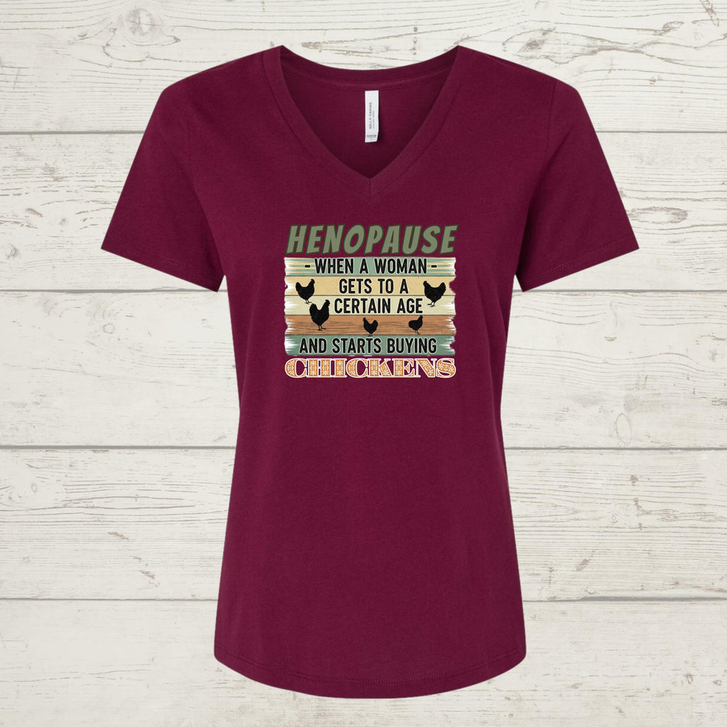 Henopause Chicken Lady T-Shirt: Funny Farmhouse Gift