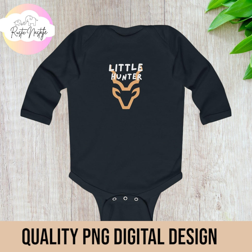 Little Hunter Deer Design: Camo Sublimation PNG SVG (Digital Download)