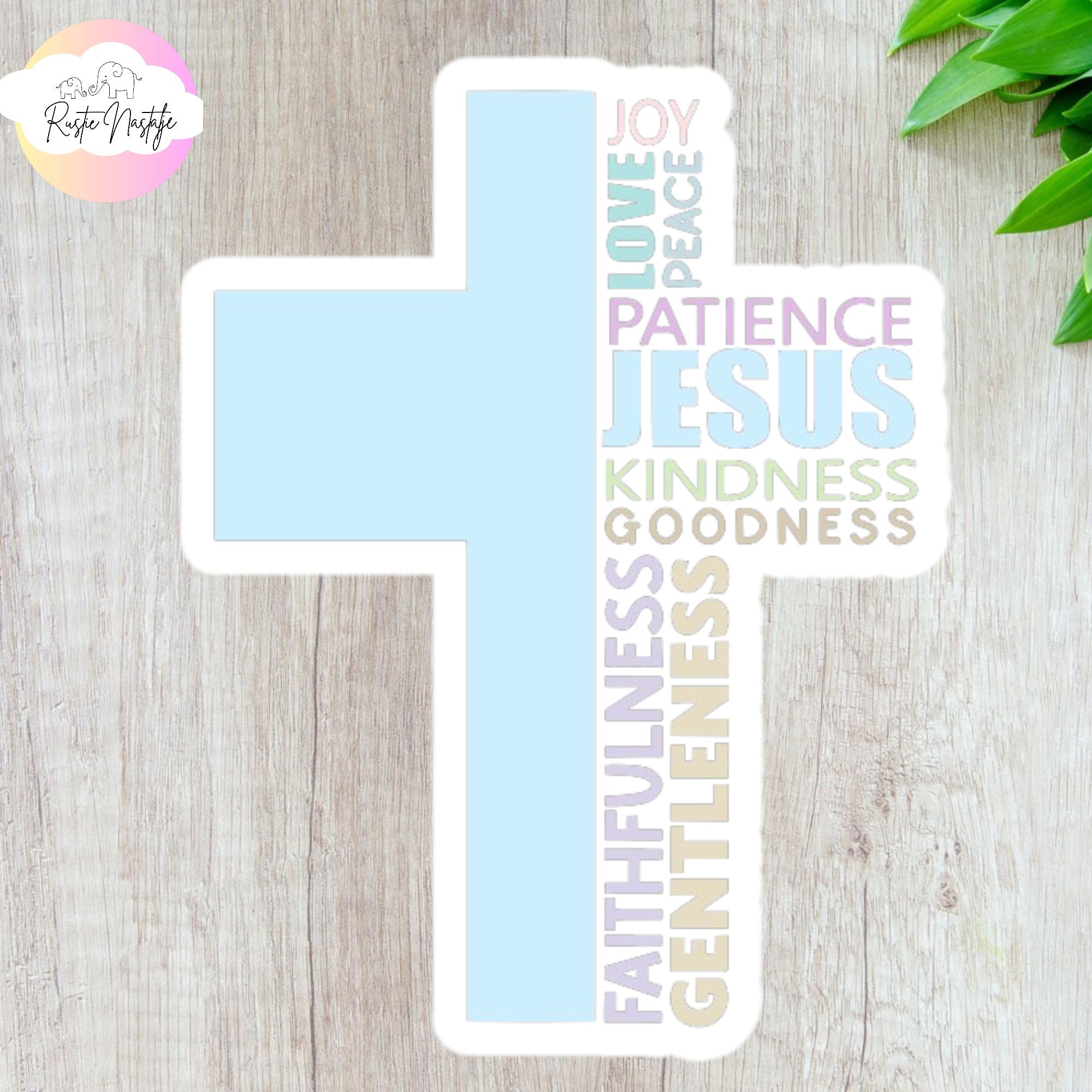 Fruits of the Spirit Sticker: Waterproof Christian Decal