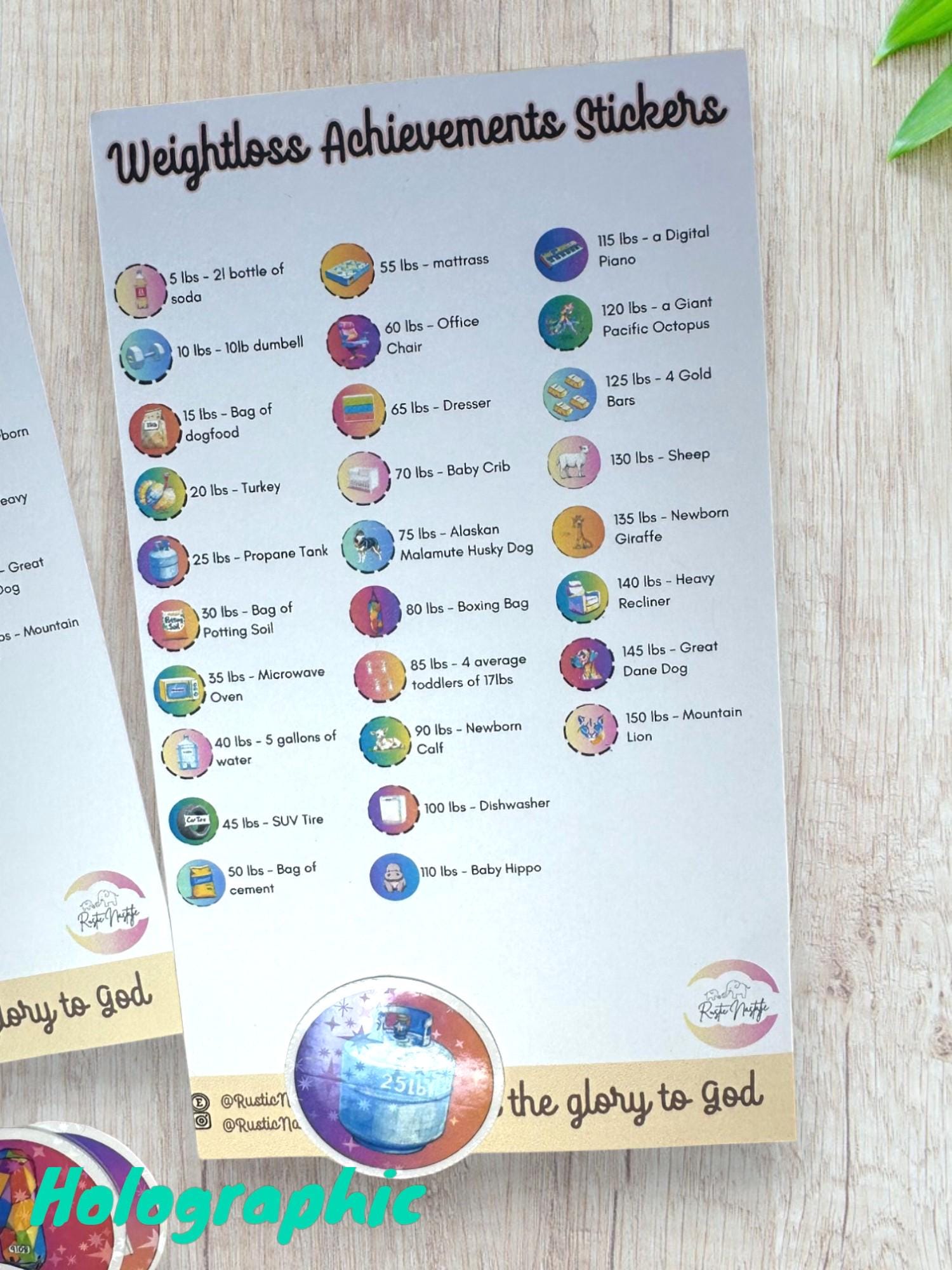 2026 Weight Loss Tracker with Stickers, Visual Pounds Lost Goal Chart, New Year Resolution Progress Map, Weight Loss Motivation Gift, 150lb