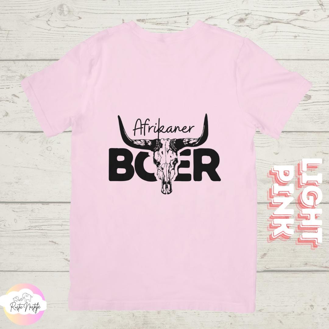 Afrikaner Boer T-Shirt: South African Heritage Bull Skull Graphic