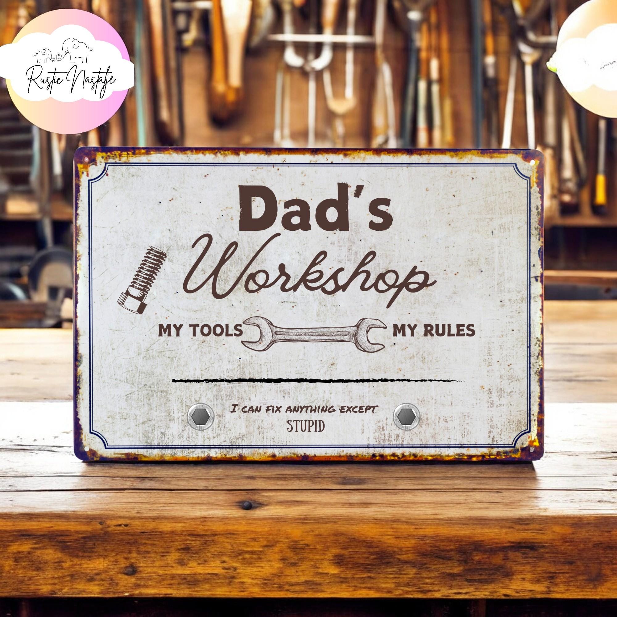 Custom Metal Garage Sign: Vintage Style Mechanic Gift