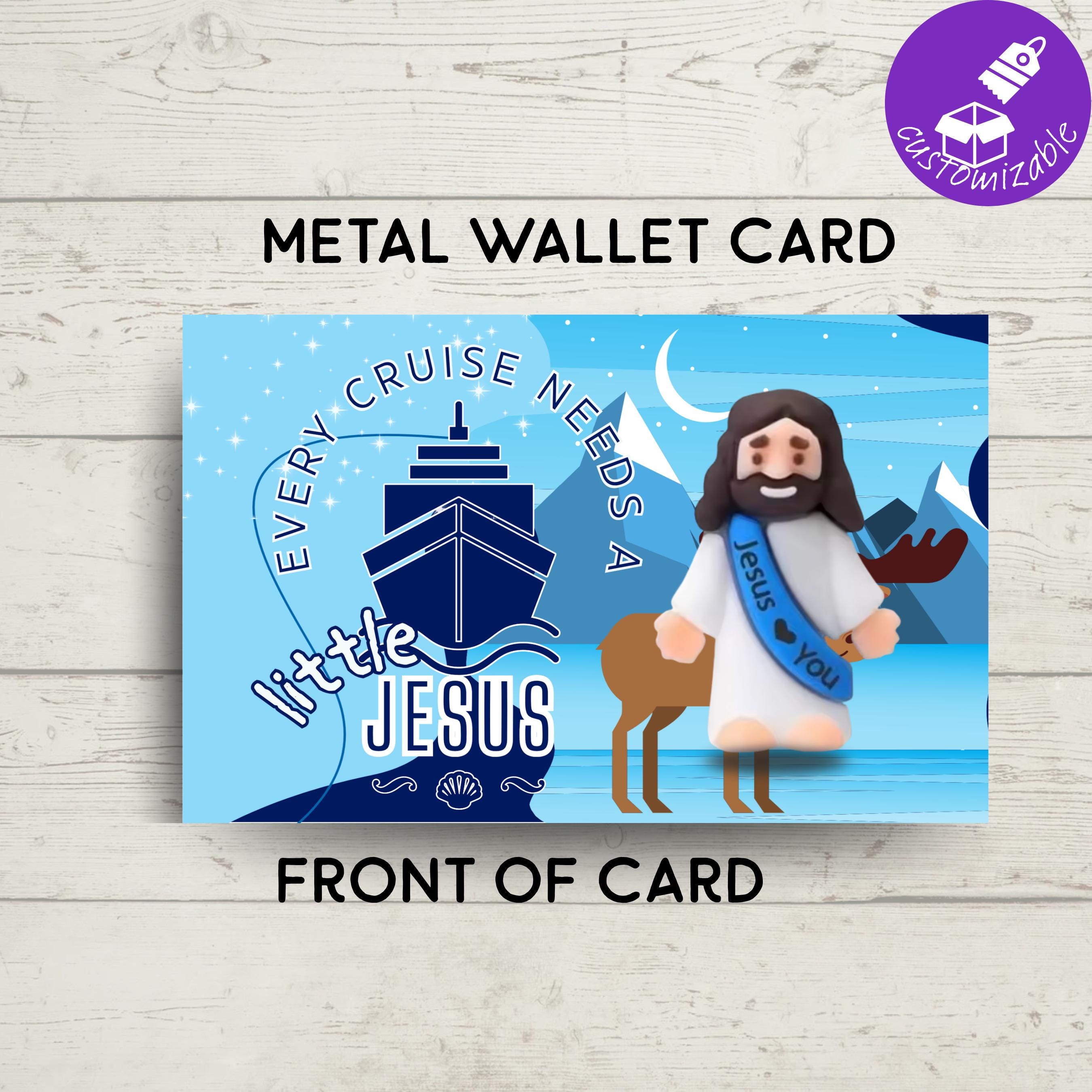 Personalized Cruise Duck Drop | Little Jesus Metal Wallet Card