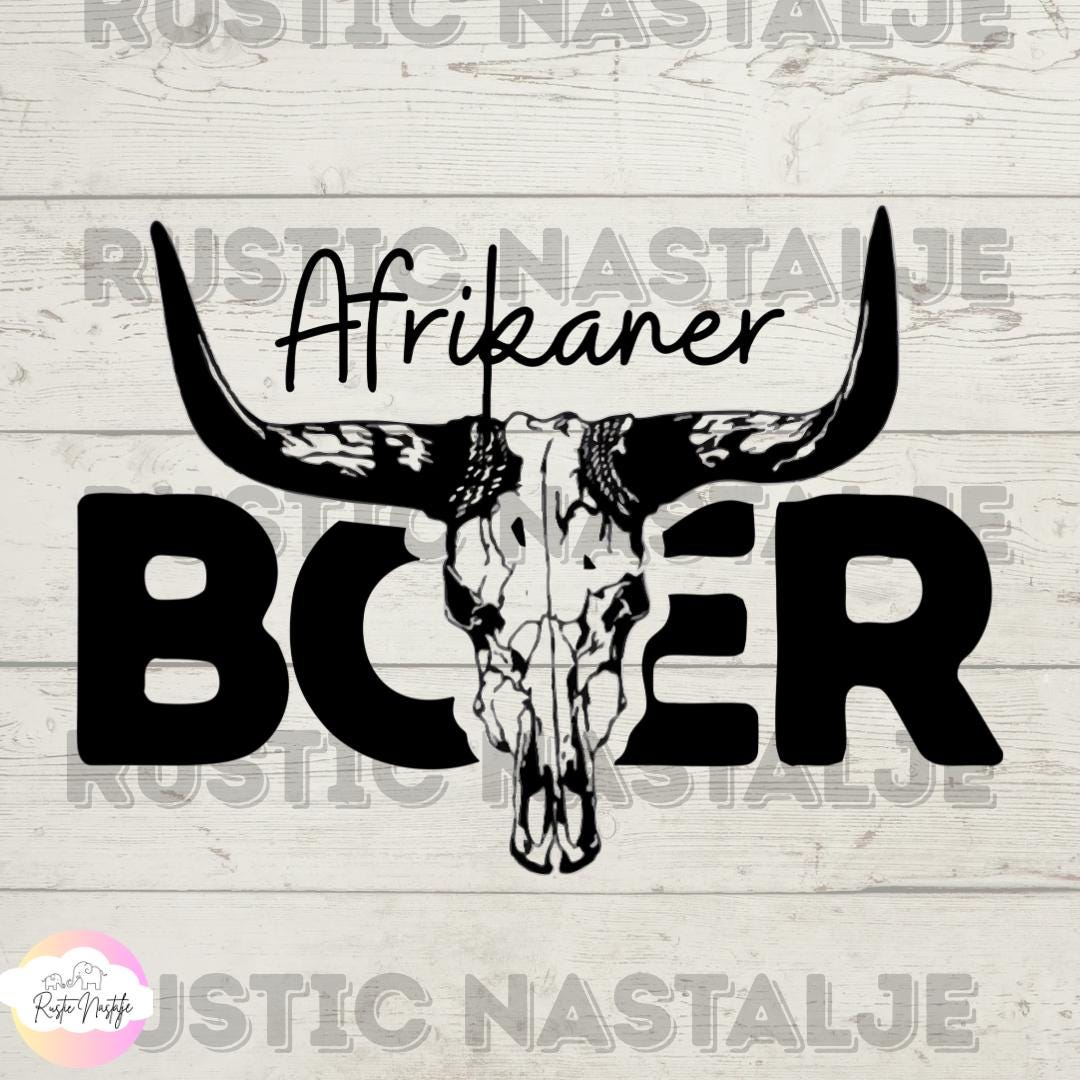 Afrikaner Boer T-Shirt: South African Heritage Bull Skull Graphic