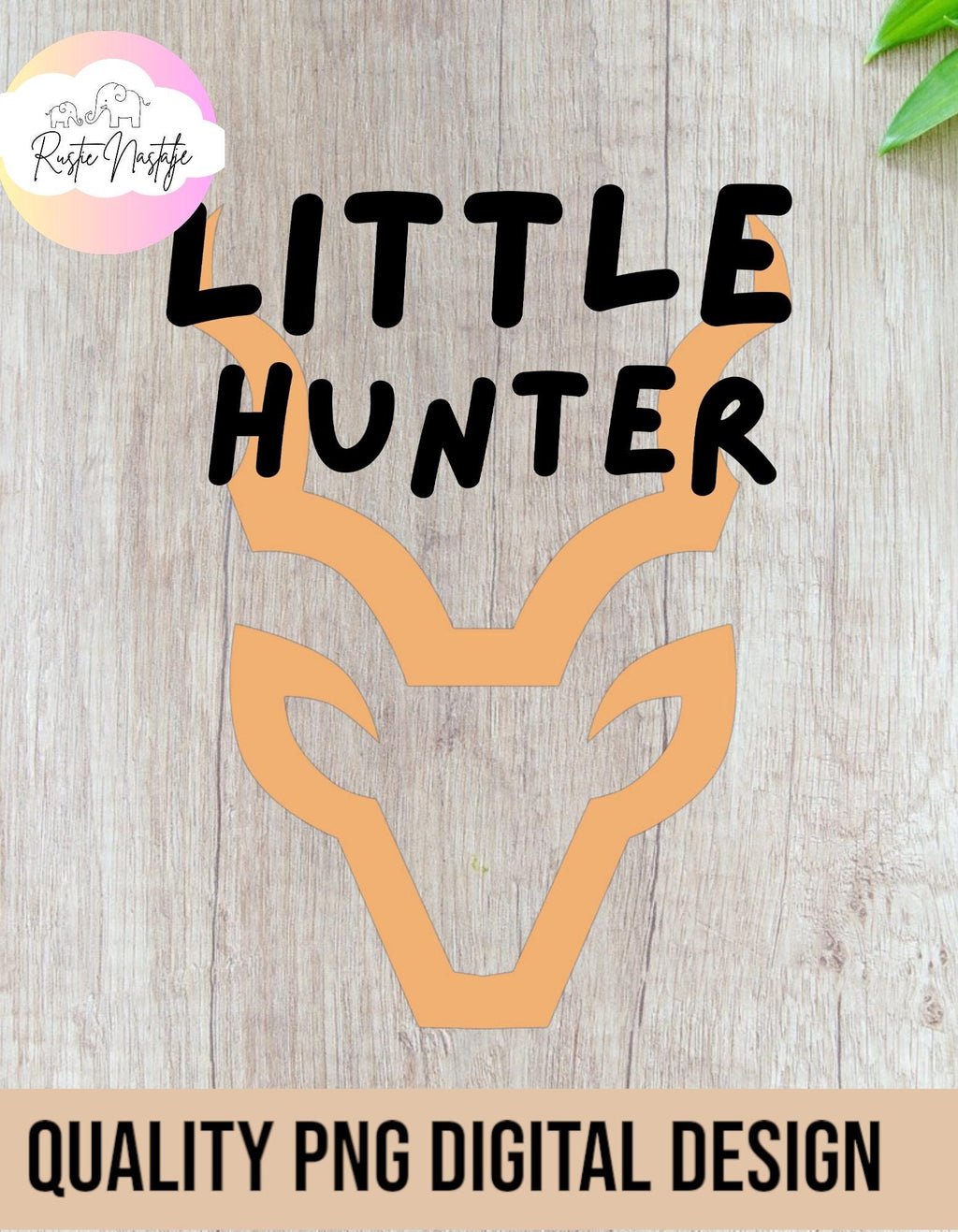 Little Hunter Deer Design: Camo Sublimation PNG SVG (Digital Download)