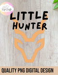 Little Hunter Deer Design: Camo Sublimation PNG SVG (Digital Download)