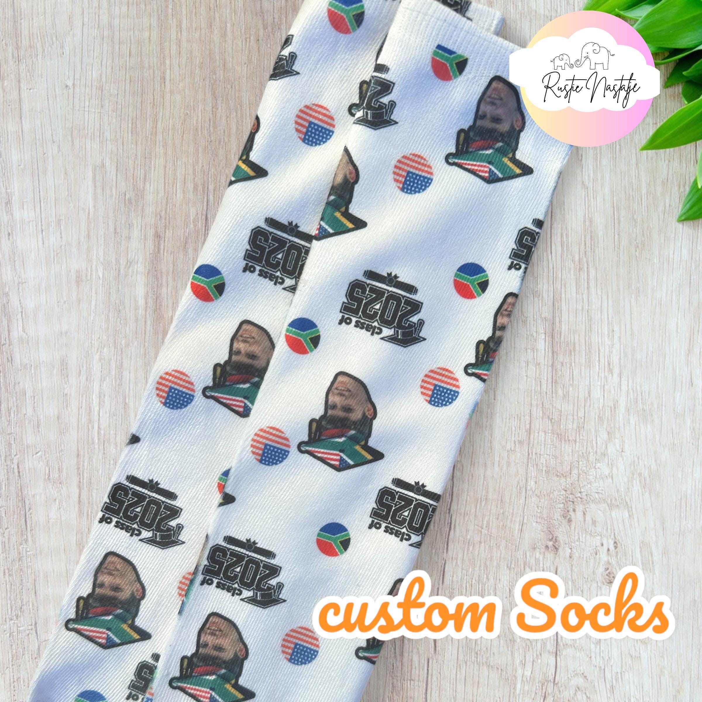 Custom Graduation Photo Socks: Personalized Class of 2025 Gift