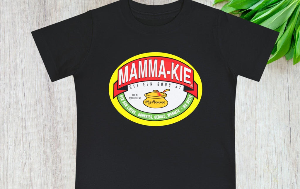 Funny 'Mamma-Kie' Parody Baby T-Shirt - Afrikaans South African Gift
