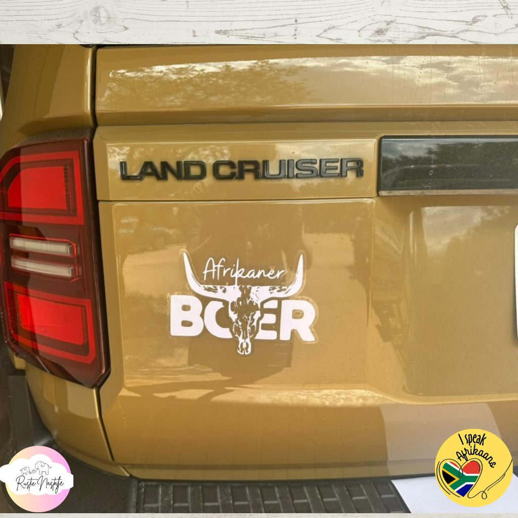Glitter Afrikaner Boer Sticker – Laptop, Water Bottle Decal