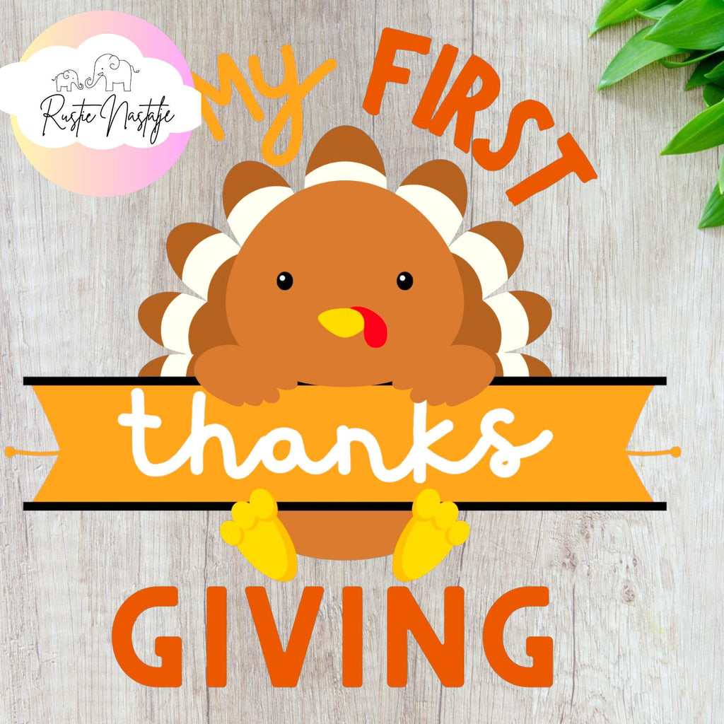 My First Thanksgiving Baby Romper: Turkey Outfit