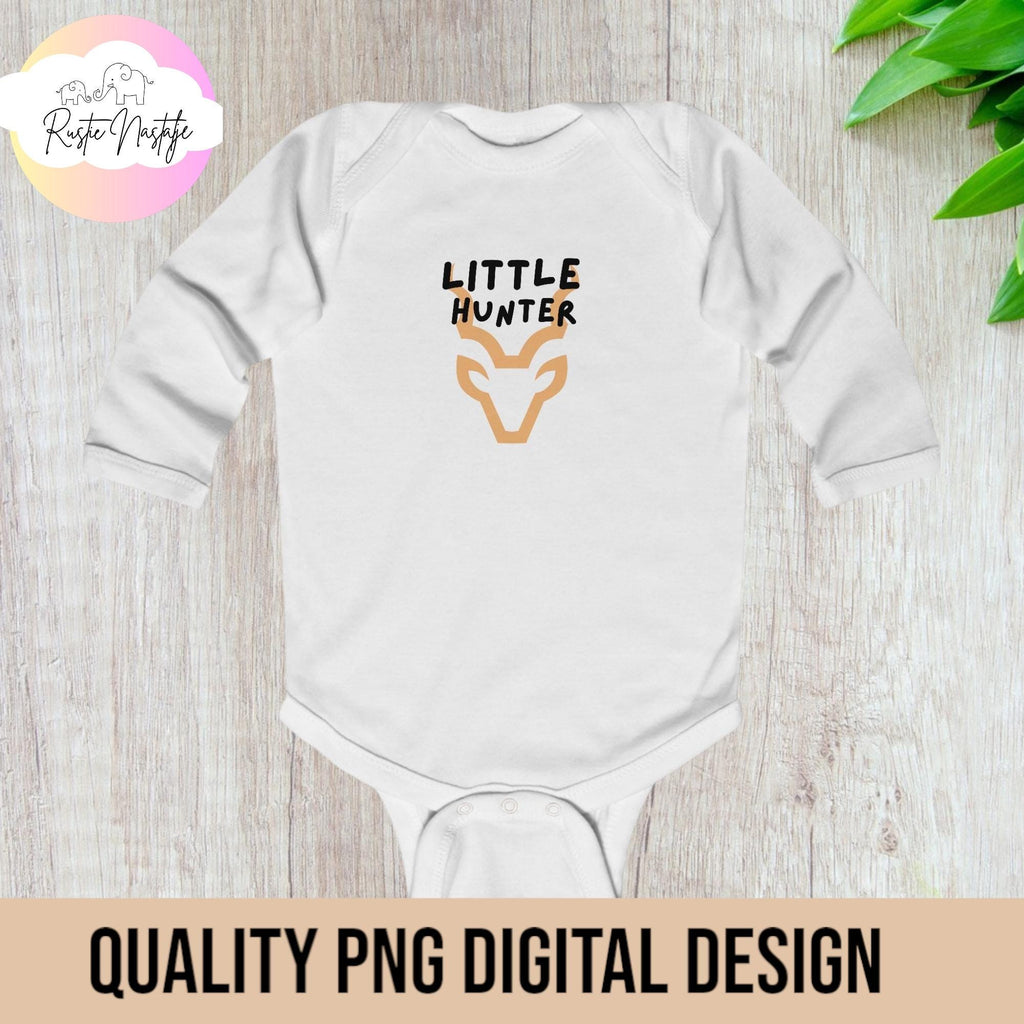 Little Hunter Deer Design: Camo Sublimation PNG SVG (Digital Download)