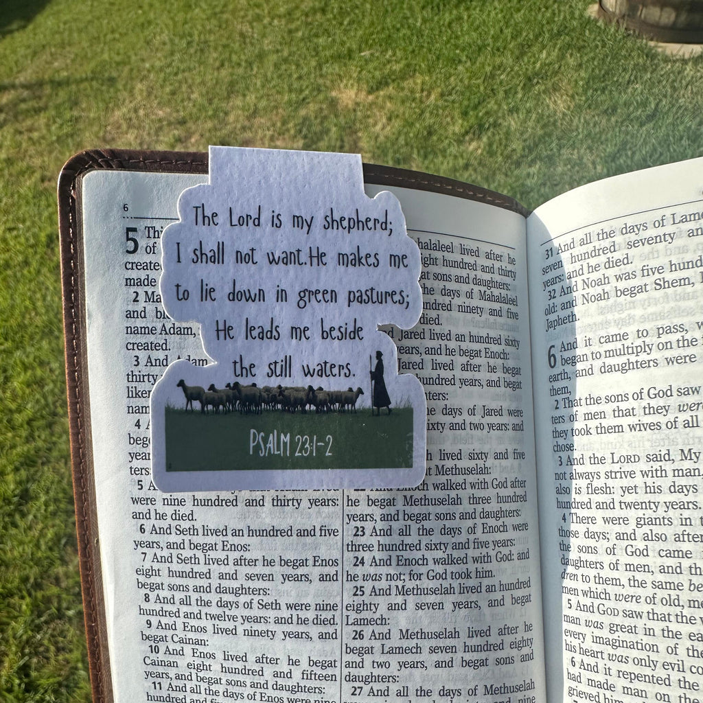 Psalm 23 Magnetic Bookmark: Bible Verse, Encouraging Gift