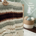 Handmade Chunky Chenille Baby Blanket, Sage Green Forest Nursery Decor, Personalized Leather Patch