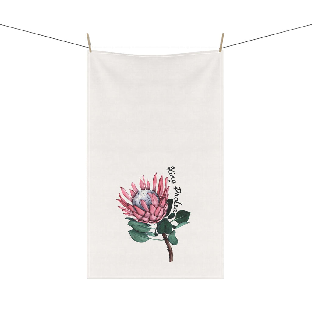 Protea Tea Towel: South African Floral Kitchen Linens