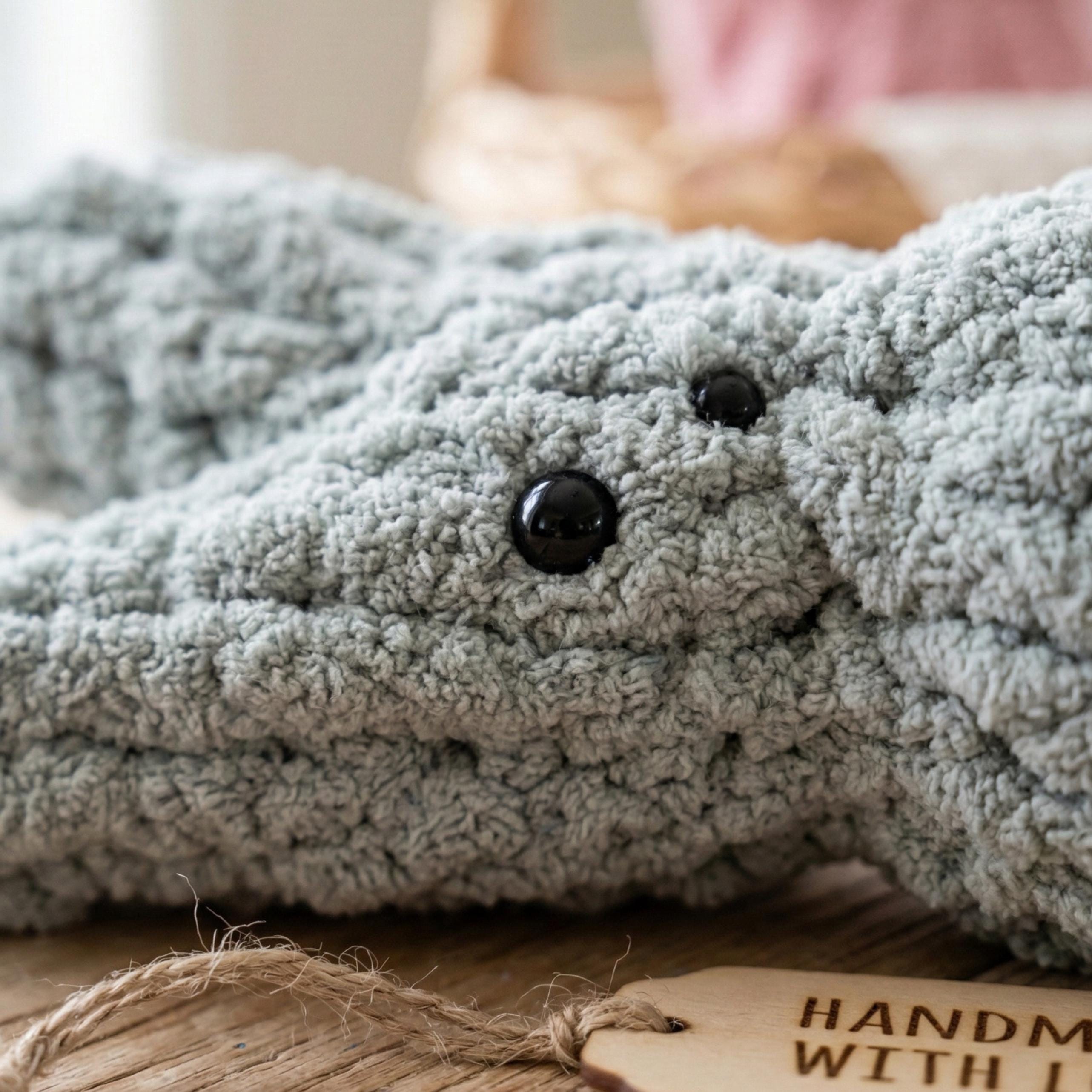 Chunky Knit Easter Peep Plush | Stuffed Bunny Toy | Crochet Baby Bunny Basket Stuffer | Pastel Spring Home Decor | Rustic Handmade Gift