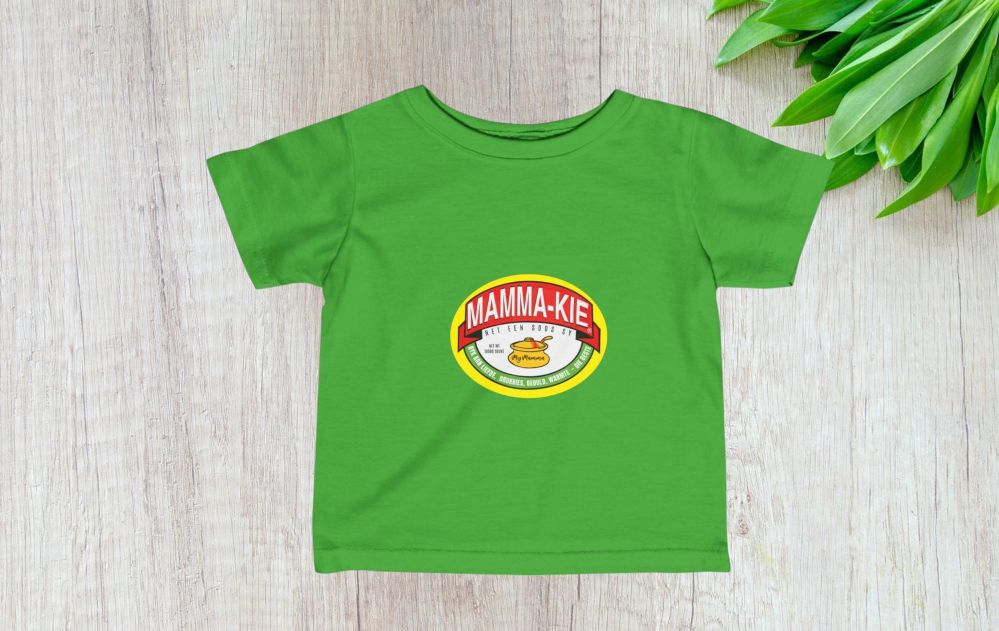 Funny 'Mamma-Kie' Parody Baby T-Shirt - Afrikaans South African Gift