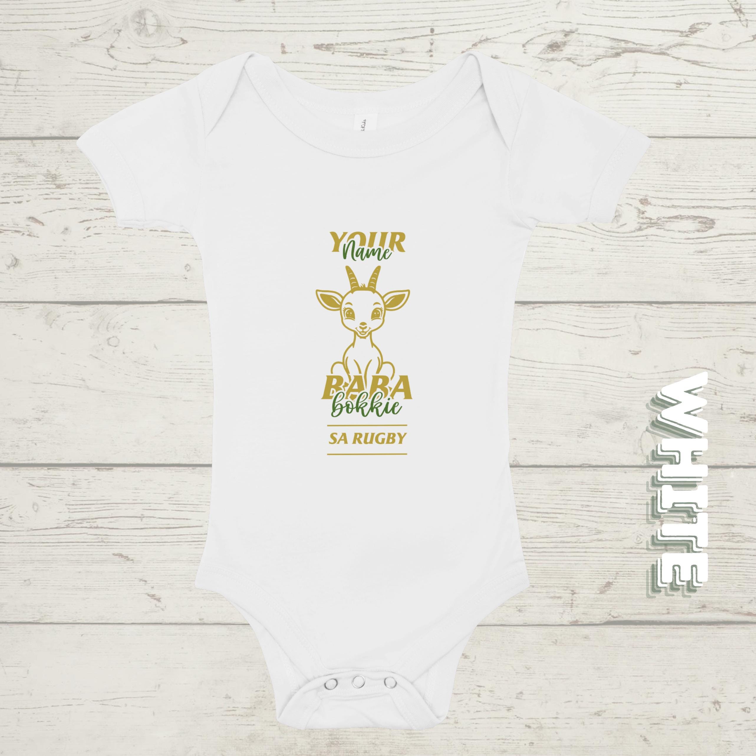 Springboks Rugby Baby Bodysuit: African Animal Onesie