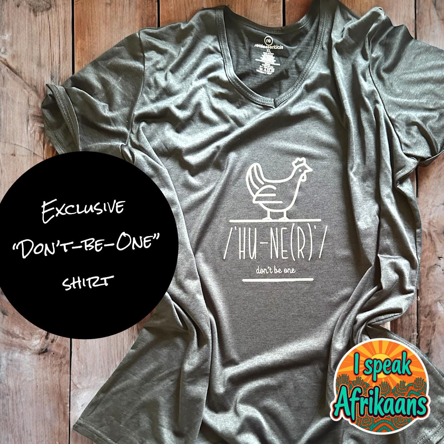 Funny Chicken 'Hu-ner(R)' T-shirt - South African Humor