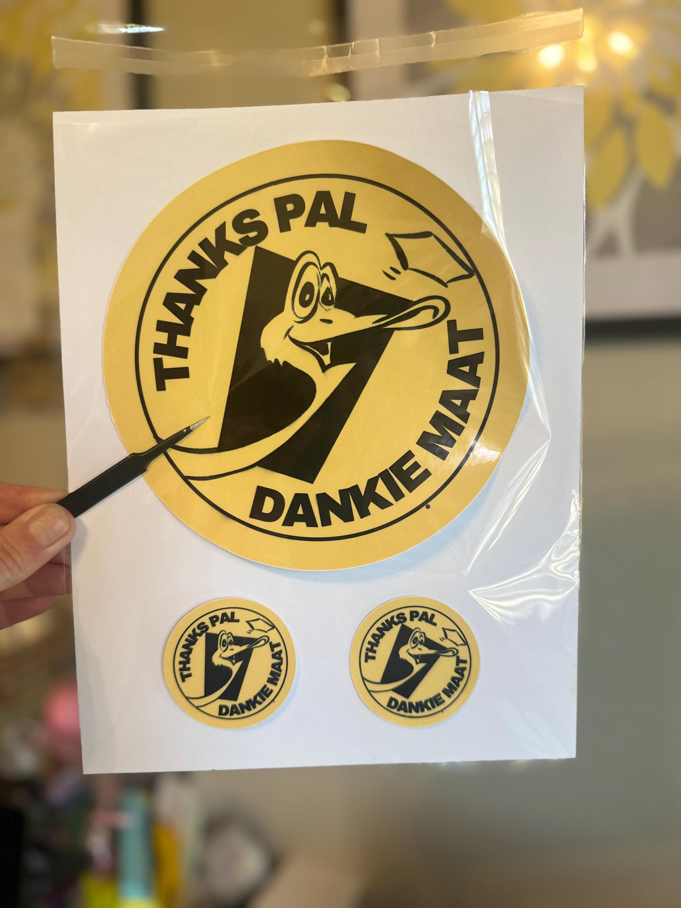 Funny Ostrich Garbage Can Stickers: South African Nostalgia Decals