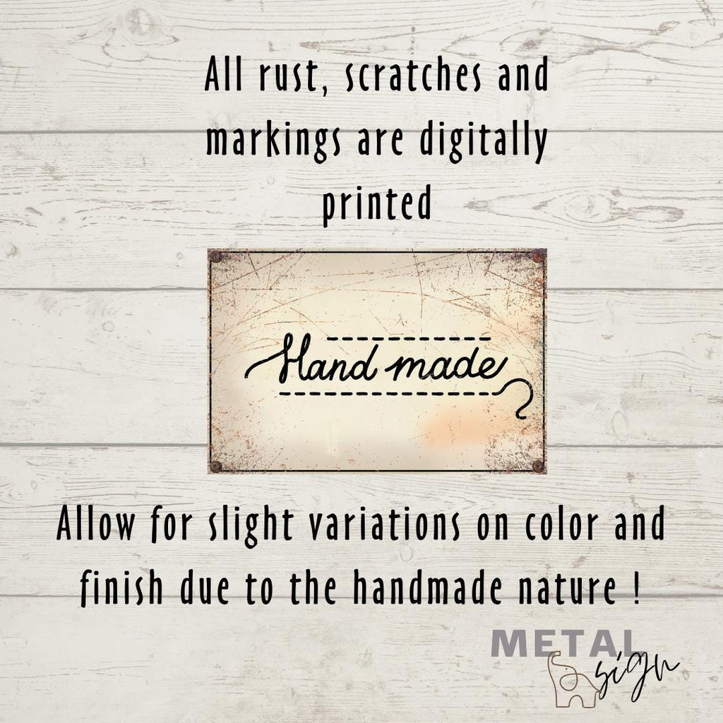 Custom Metal Garage Sign: Vintage Style Mechanic Gift