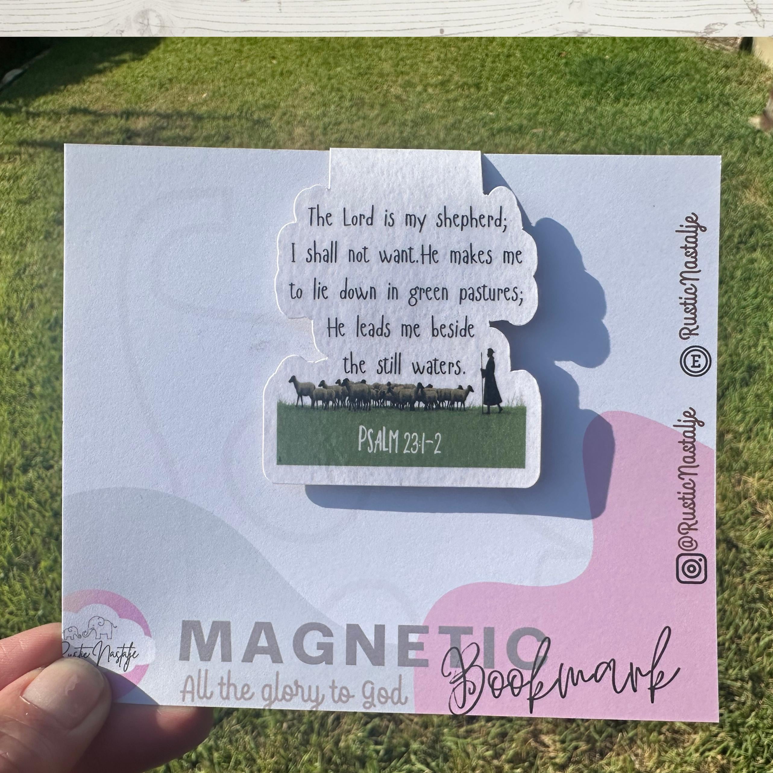 Psalm 23 Magnetic Bookmark: Bible Verse, Encouraging Gift
