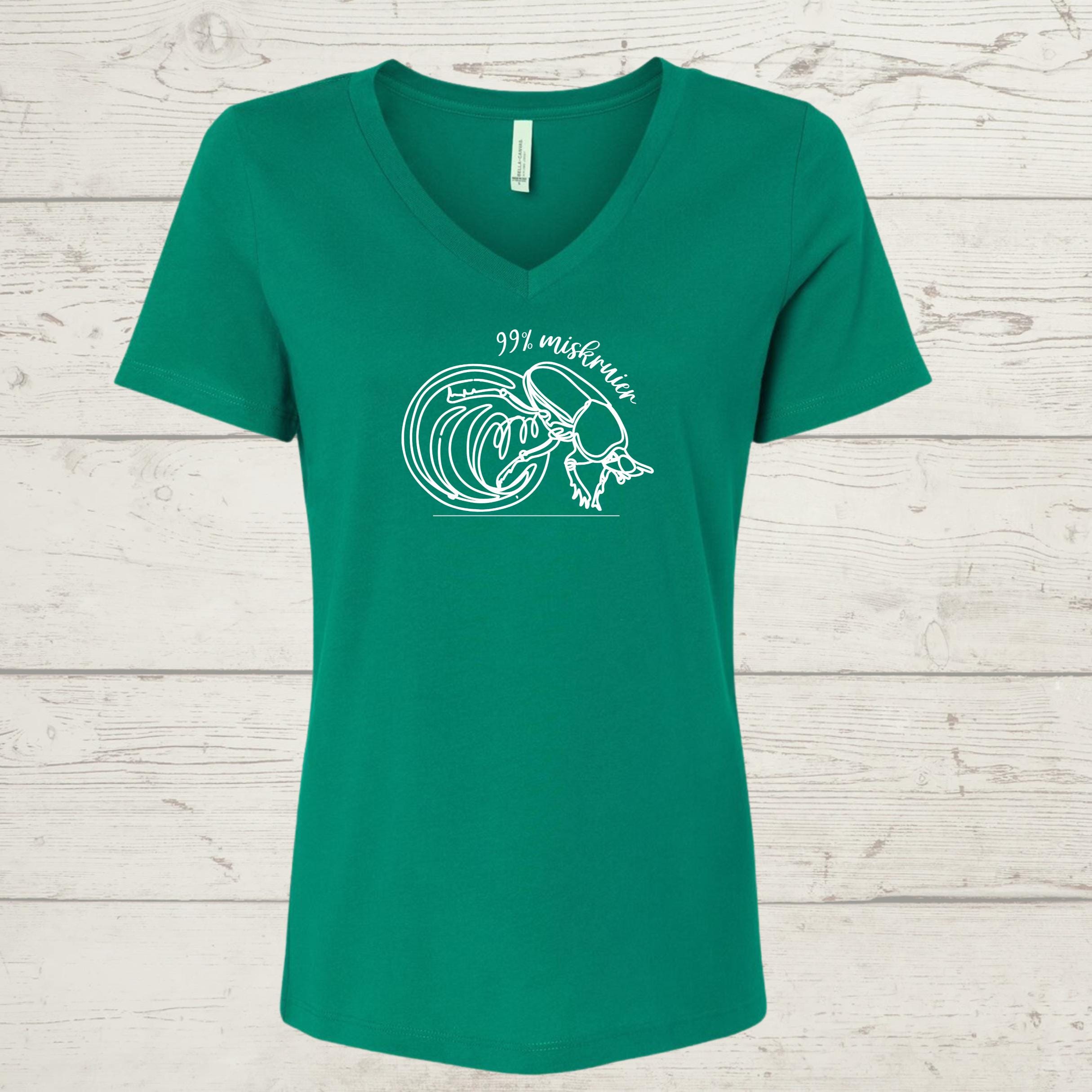 99% Miskruier V-Neck Tee: Funny South African Humor Shirt
