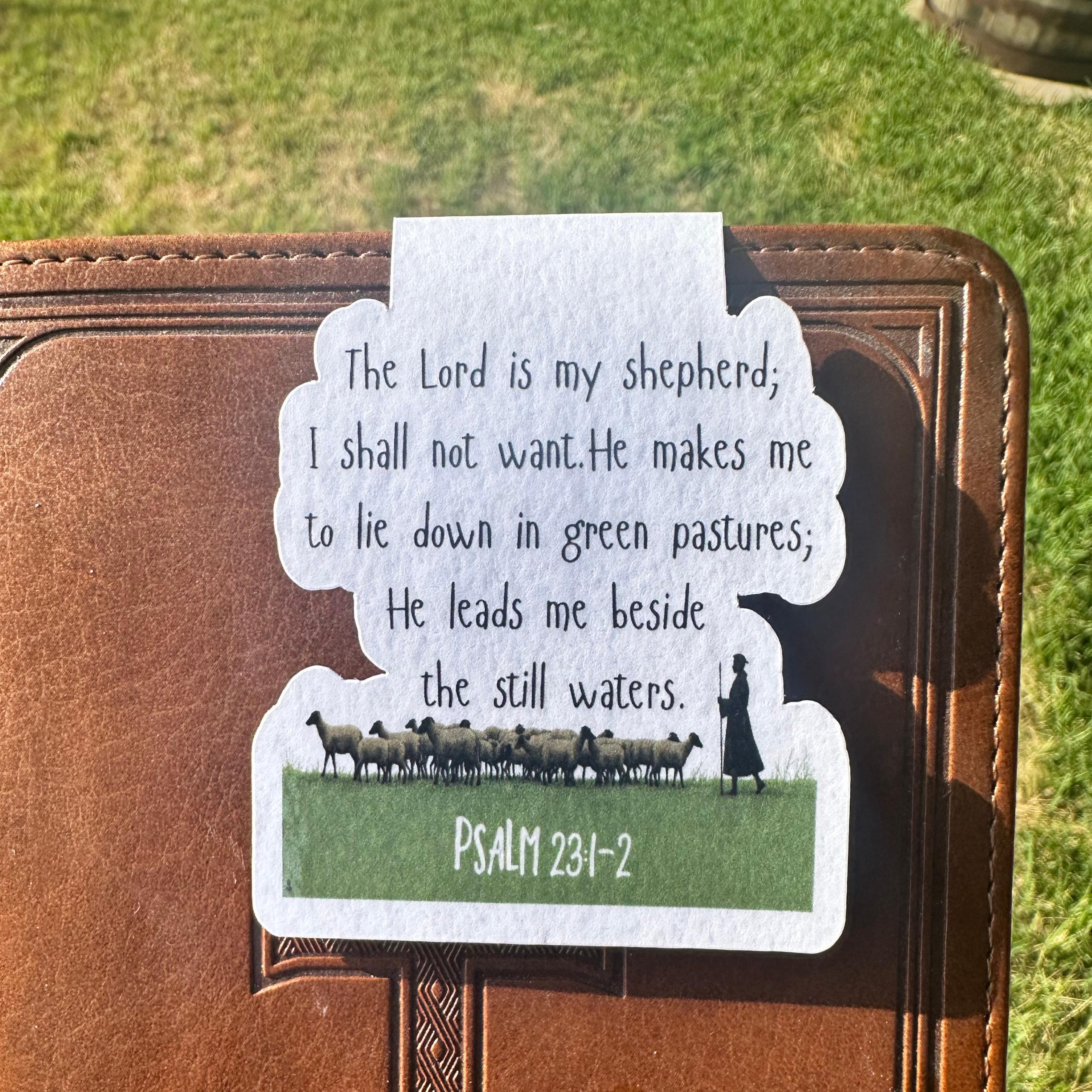 Psalm 23 Magnetic Bookmark: Bible Verse, Encouraging Gift