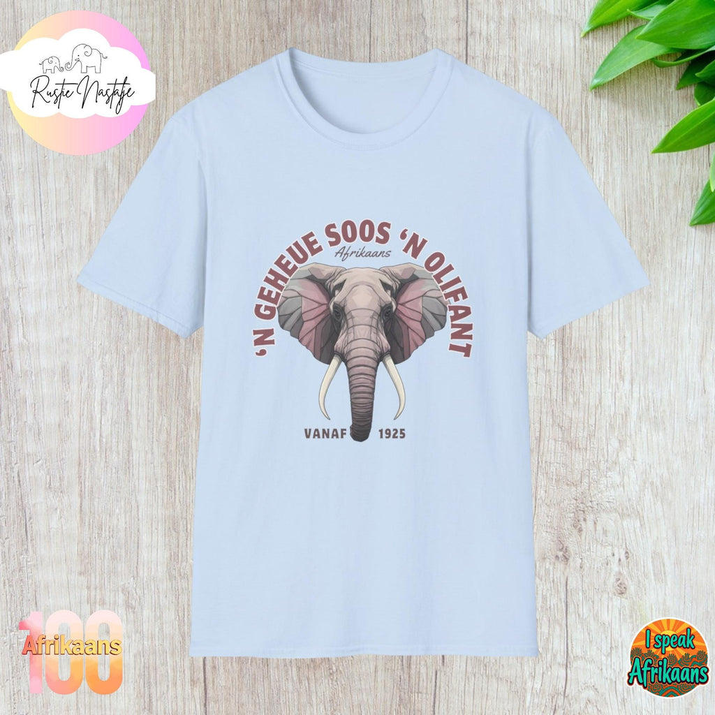 Afrikaans Elephant Memory T-Shirt: South African Gift