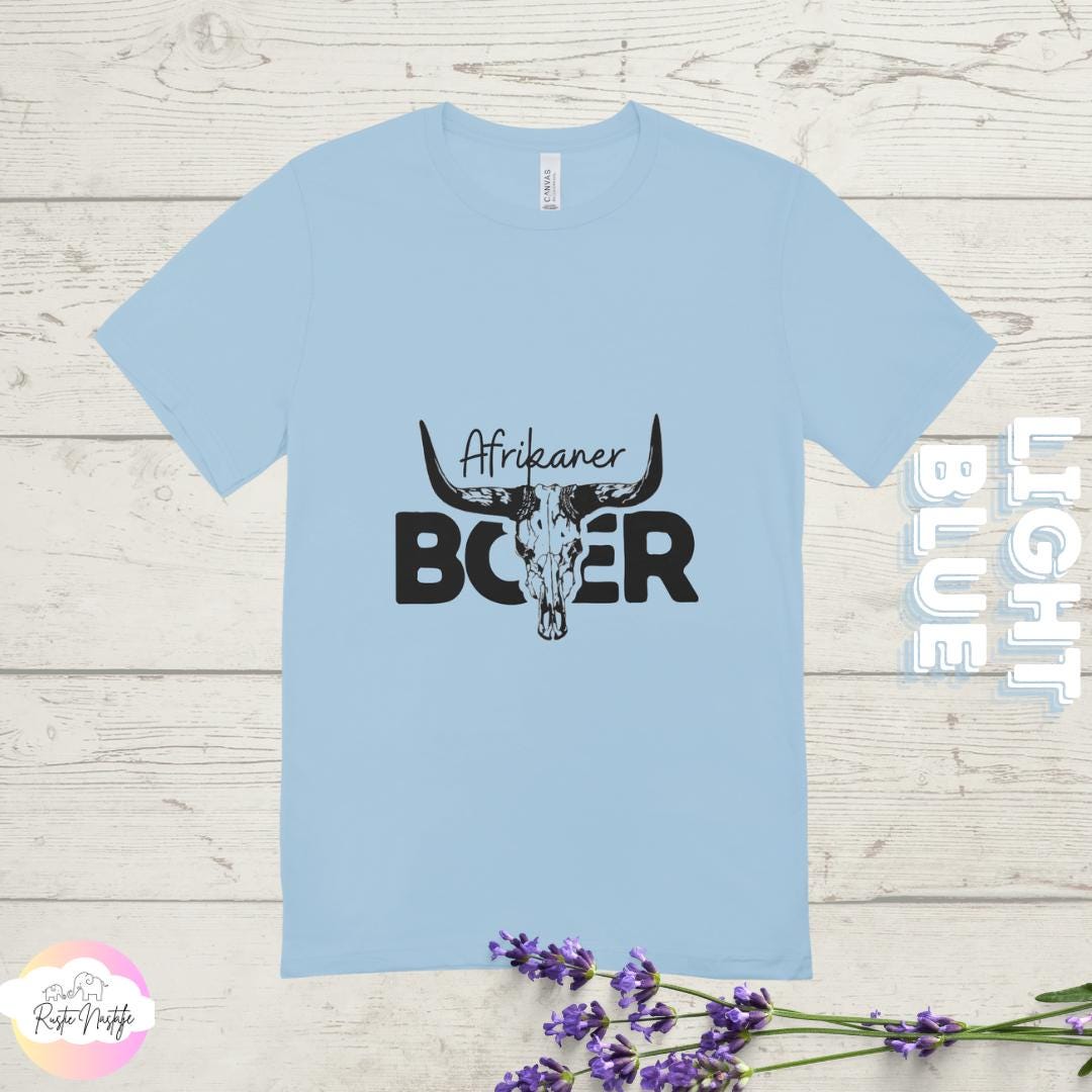 Afrikaner Boer T-Shirt: South African Heritage Bull Skull Graphic