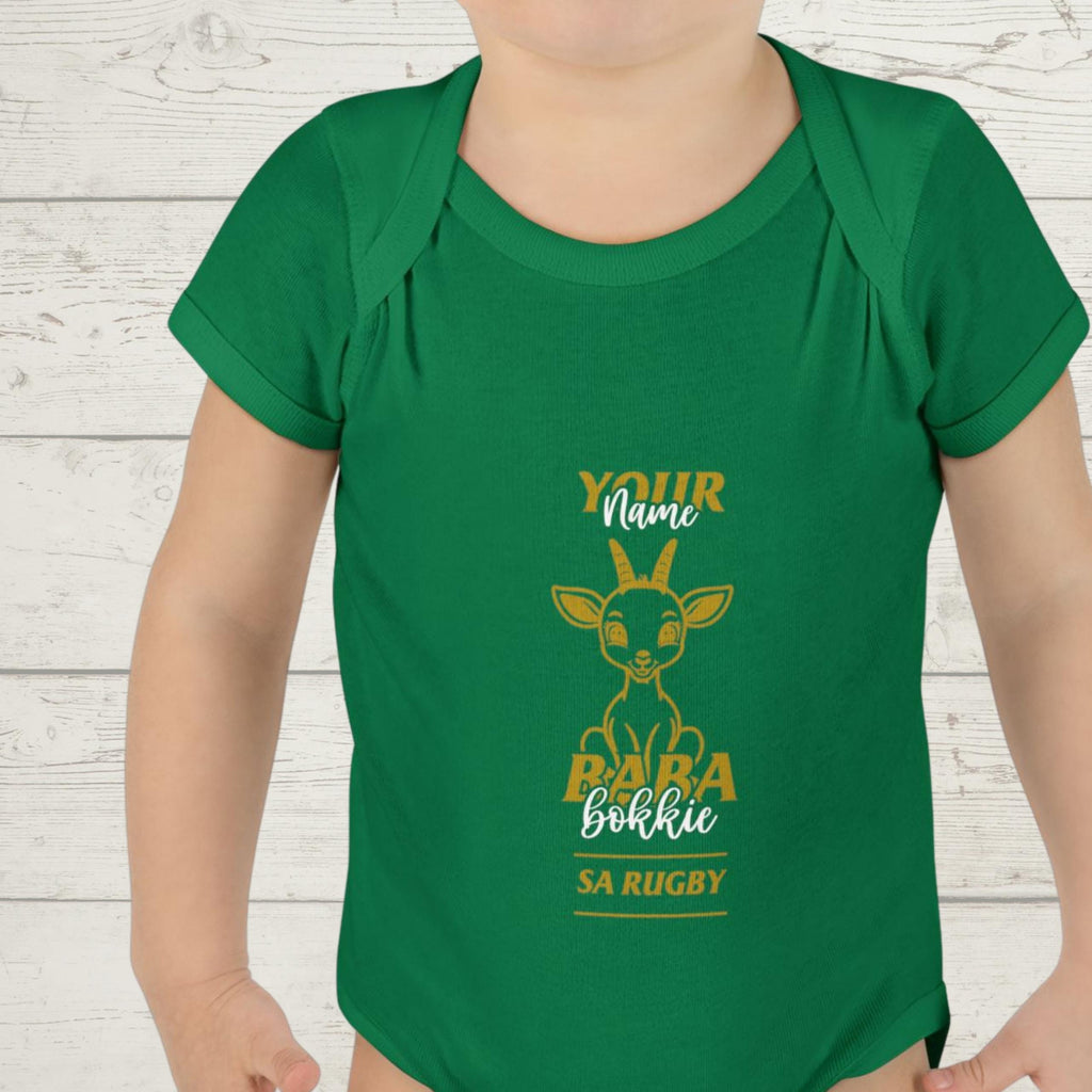 Springboks Rugby Baby Bodysuit: African Animal Onesie