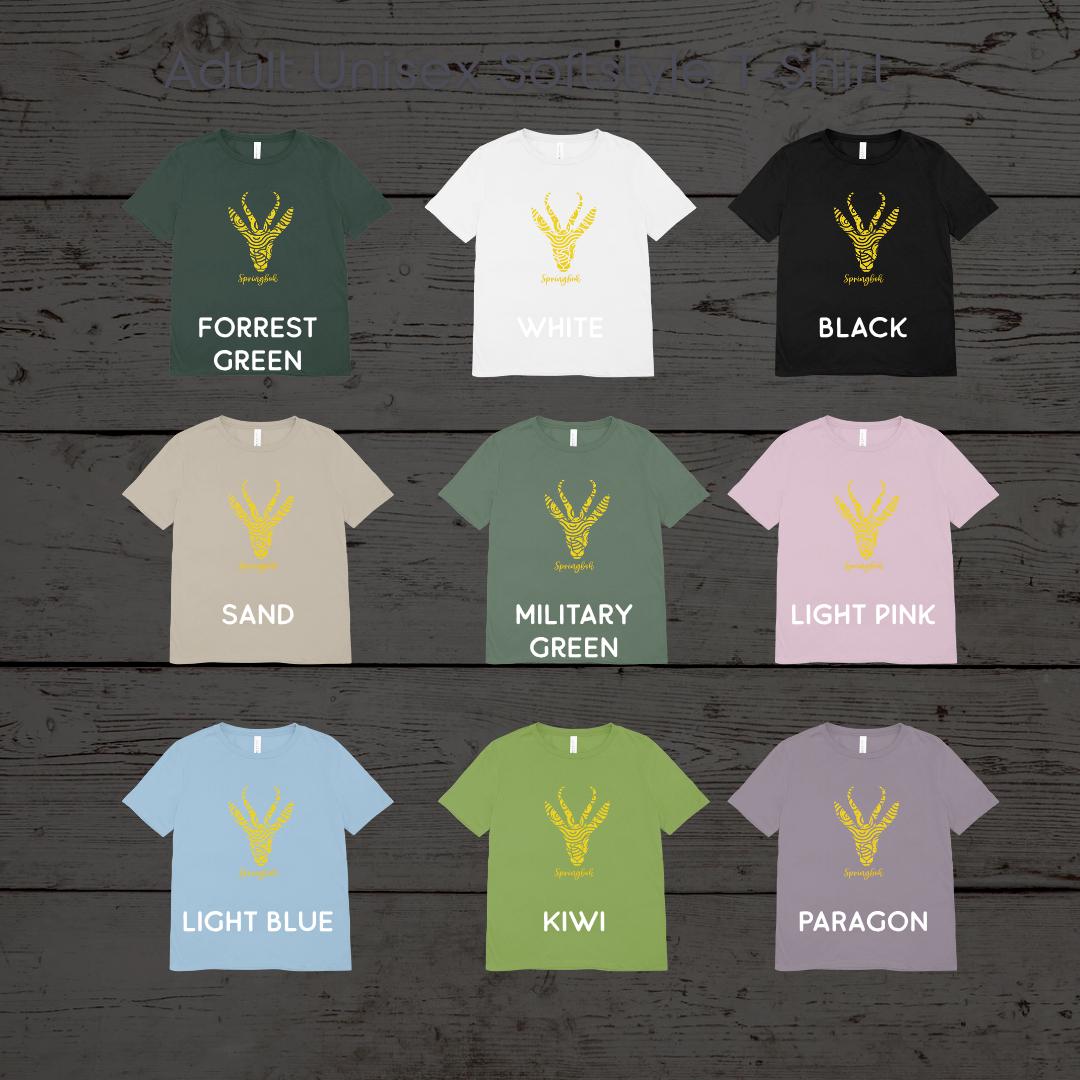Springbok Rugby T-Shirt: South Africa Supporter Tee, African Tribal Design