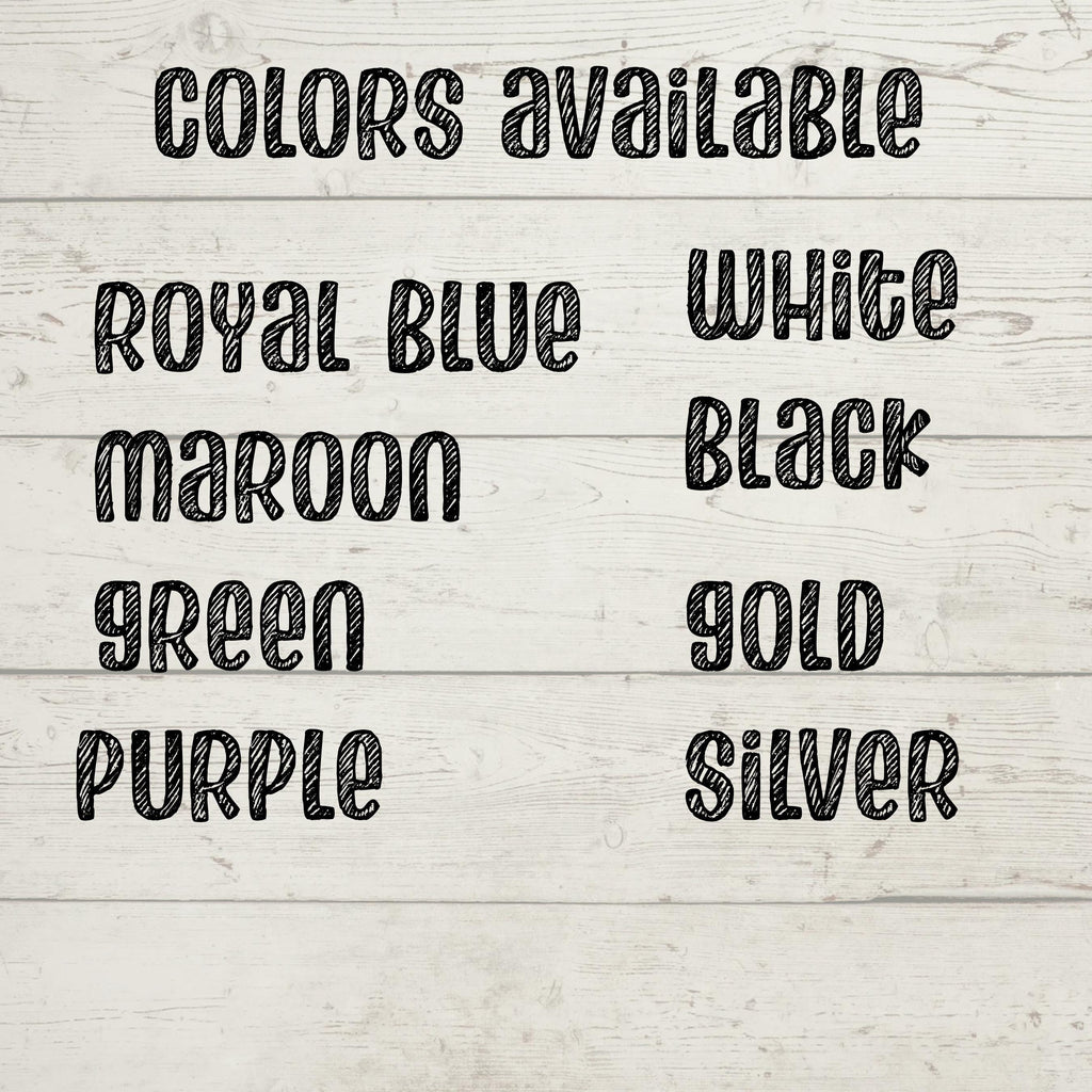 Custom Glitter Cheer Decal: Personalized Megaphone, Team Colors